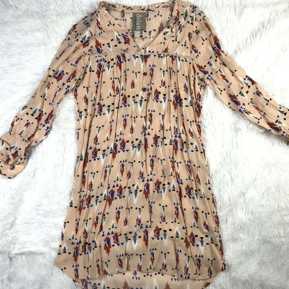 Anthropologie Dolan Left Coast Aztec Dress-Size P8 - Picture 3 of 9